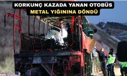 Yolcu otobüsünde 8 kişi yanarak feci şekilde can verdi