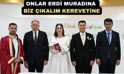 Uşak'ta görevli Komiser ve polis evlendi