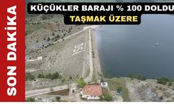 Uşak Küçükler Barajından sel tehlikesi