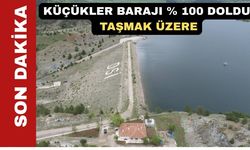 Uşak Küçükler Barajından sel tehlikesi
