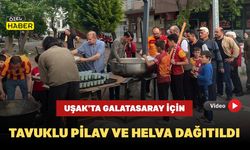 Uşak’ta Galatasaray İçin Tavuklu Pilav ve Helva Dağıtıldı