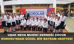 Uşak Neva Musiki Derneği Çocuk Korosu’ndan bayram hediyesi