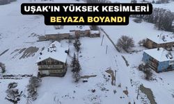 Uşak Dağları Kar ile Boran Oldu