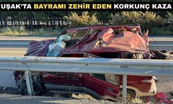 Uşak’ta Bayramı Zehir Eden Feci Kaza: 1 Ölü 2 yaralı