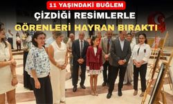 Uşak’ın küçük Ressamı ilk sergisini açtı