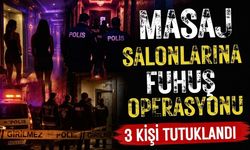 Uşak'ta masaj salonlarına operasyon; 3 kişi tutuklu
