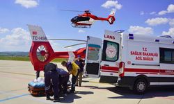 Uşak’tan hasta ambulans helikopter ile İzmir’e yetiştirildi