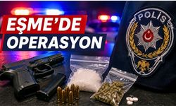 Uşak’ın Eşme ilçesinde yasaklı madde ve silah operasyonu