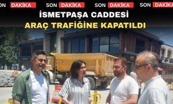 Uşak İsmetpaşa Caddesi tamamen trafiğe kapatıldı