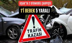 Uşak’ta Trafik kazası: 1’i bebek 5 Yaralı