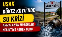 Uşak Kökez Köyü’nde Su Krizi: Arızalanan Motorlar Kesintiye Neden Oldu