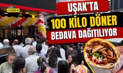 Uşak’ta 100 Kilo Döner Bedava Dağıtılıyor