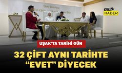 Uşak’ta Tarihi Gün: 32 Çift Aynı Tarihte “Evet” Diyecek