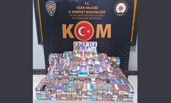 Uşak’ta 100 bin adet sıkıştırılmış elektronik sigara ürünü ele geçirildi