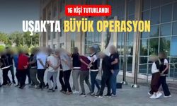 Uşak’ta yasaklı madde ve silah operasyonları; 16 kişi tutuklandı