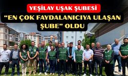 Yeşilay Uşak Şubesi “En Çok Faydalanıcıya Ulaşan Şube” Oldu