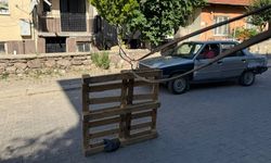 Uşak'ta Okul Yolunda Kablo Tehlikesi