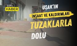 Uşak’ta kaldırımlar ve inşaatlar vatandaşa cambazlık yaptırıyor