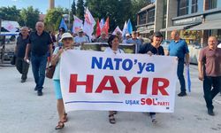 Uşak'ta Sol Parti Üyeleri NATO Zirvesi'ni Protesto Etti