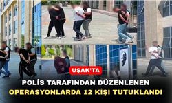 Uşak’ta operasyonlarda para silah ve yasaklı madde yakalandı