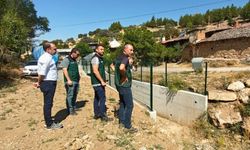 Uşak Merkez Çınarcık Köyü'nde Taşkın Önleme Çalışması Sürüyor