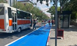 Durak Önündeki Boyalar Yenilendi