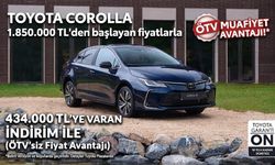 Yerli Üretim Toyota Corolla Ötv Muafiyet Avantajıyla Plazalarda!