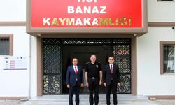 Uşak İl Emniyet Müdürü Taner Çiftçi’den Banaz Kaymakamı Musa Kazım Çelik’e Ziyaret