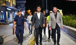 Uşak Atapark ve Küçükçarşı’da Güvenlik Denetimine Vali Kartal’da katıldı