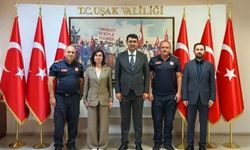Uşak İtfaiyesi’nden Vali Kartal’a Ziyaret