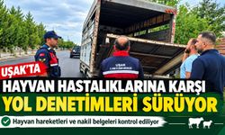 Uşak’ta Hayvan Hastalıklarına Karşı Yol Denetimleri Sürüyor