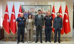 Uşak İtfaiyesi’nden Vali Kartal’a Ziyaret
