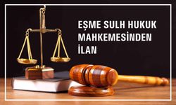 Eşme Sulh Hukuk Mahkemesi Satış Memurluğundan İlan