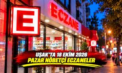 Uşak’ta 18 Ekim Pazar Günü Nöbetçi Eczaneler