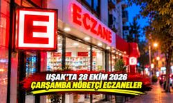 Uşak’ta 28 Ekim Çarşamba Günü Nöbetçi Eczaneler