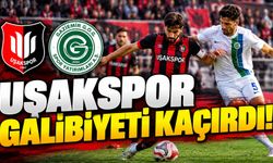 Uşakspor Galibiyeti Koruyamadı! Hasret 4 Maça Çıktı