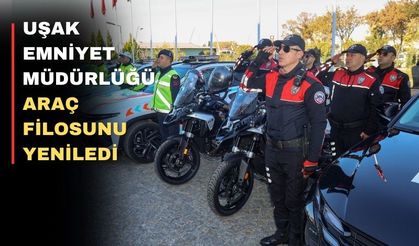 Uşak Polisi yeni araçlarla gücüne güç kattı