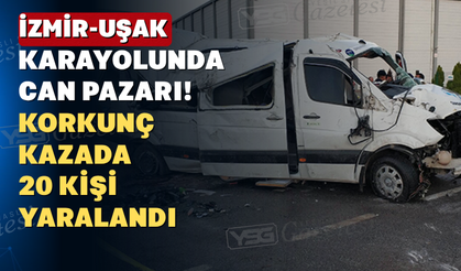 İşçi servisi tıra çarptı: 5'i ağır 20 kişi yaralandı