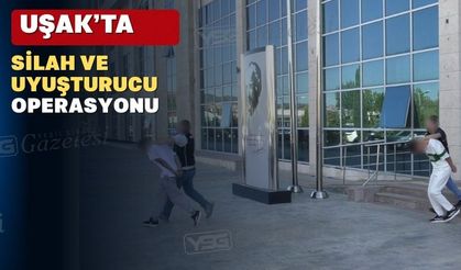 Uşak’ta silah ve yasaklı madde operasyonları