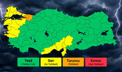 Meteoroloji'den Uşak ve Türkiye İçin Sağanak Uyarısı