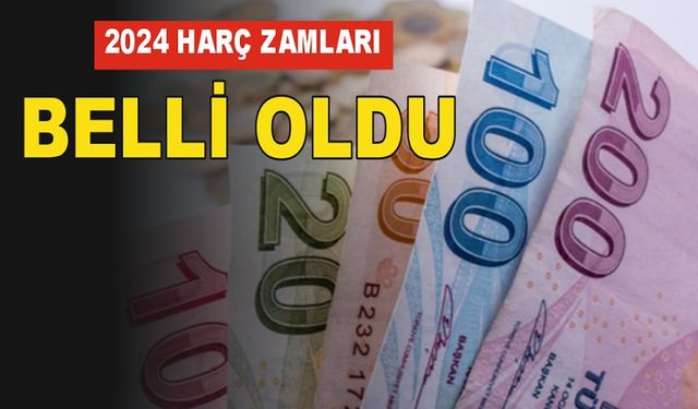2024 yılında vergi ve harçlara gelen zam oranı belli oldu