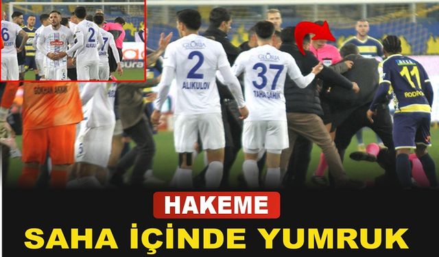 Hakeme Saha İçinde Yumruk