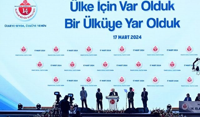MHP'nin  Ankara Spor Salonu'ndaki Kurultayında Yeni MYK ve MDK Üyeleri Belirlendi