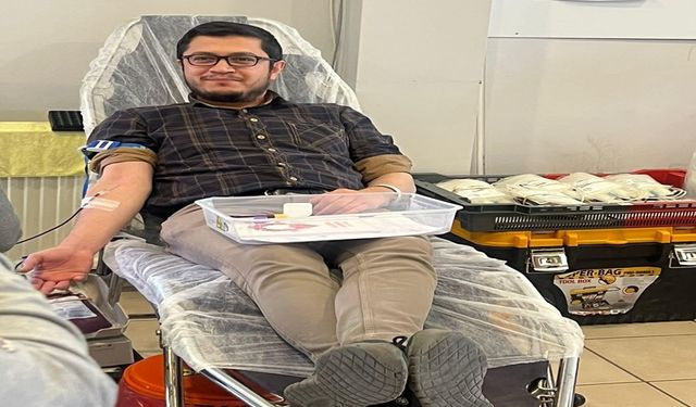 AK Parti Uşak Teşkilatı kan bağışında bulundu