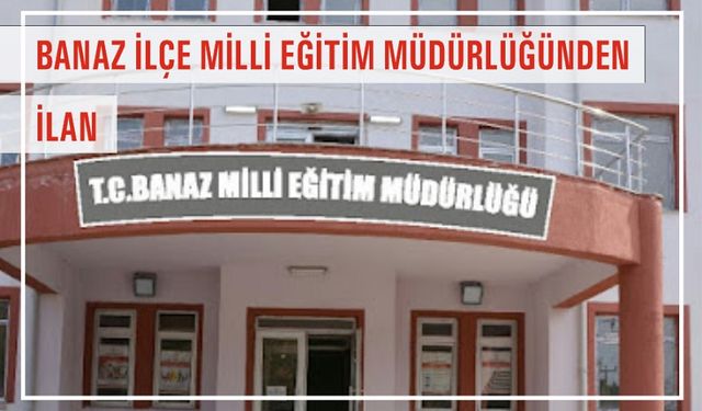 Banaz Milli Eğitim Müdürlüğü Yemek Hizmeti Alacak