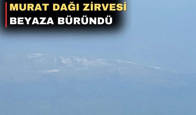 Uşak’ı serinleten bir haber; İlk kar düştü