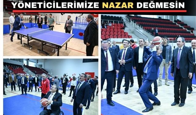 Uşak yöneticileri sporda hünerlerini sergiledi