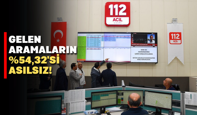 Uşak Acil Çağrı Merkezi’ne yağmur gibi asılsız ihbar yağıyor!