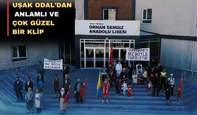 Uşak ODAL’dan 500 öğrenci ile Cumhuriyet Kutlaması