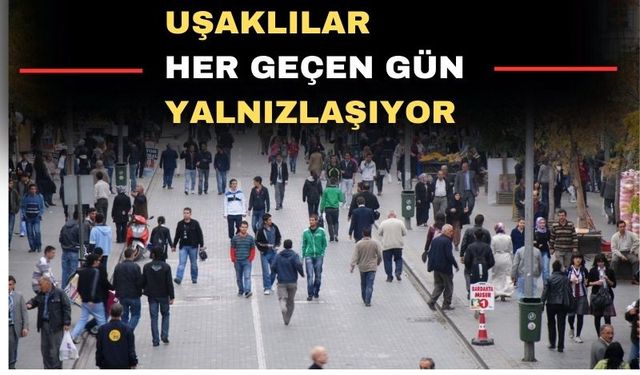 Uşak yalnız insanlar şehri oldu